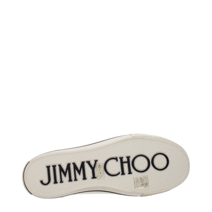 Jimmy Choo Beige Fabric Low Top Sneakers