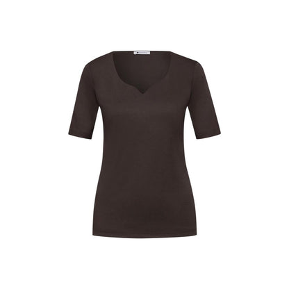 Street One Brown Cotton Long Sleeve T-Shirt