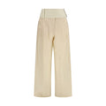 Pantaloni casual Max Mara in cotone beige