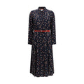 Abito casual Max Mara in seta blu