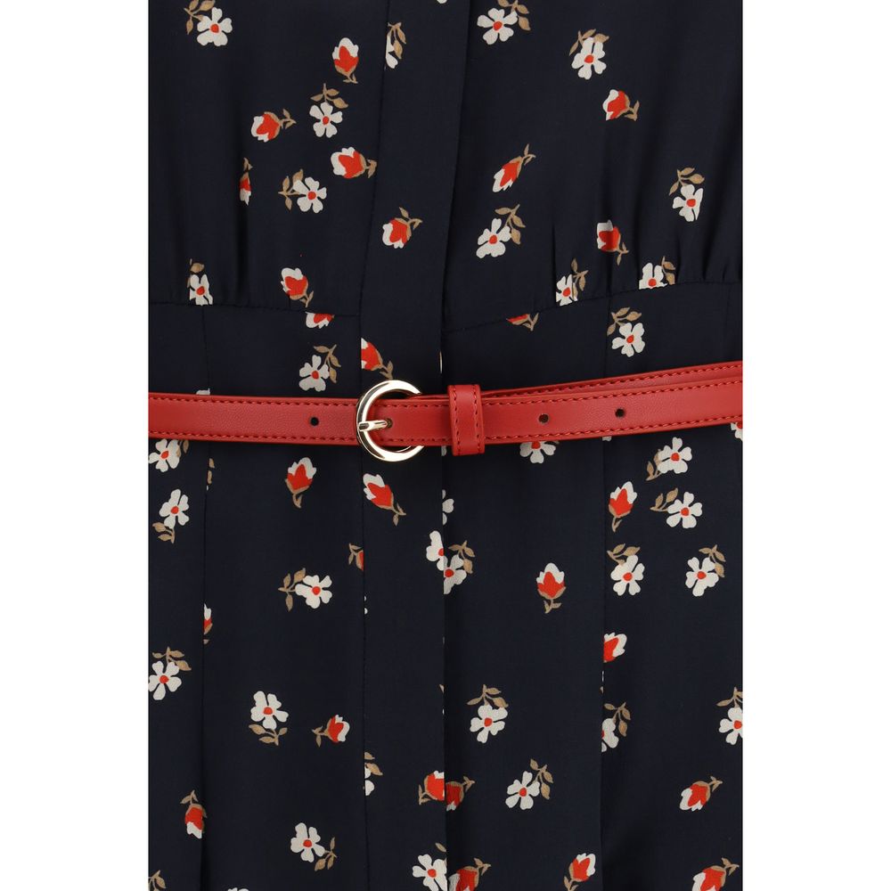 Abito casual Max Mara in seta blu