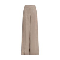 Max Mara Beige Silk Casual Pants