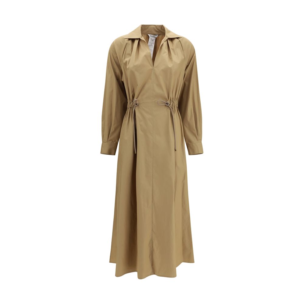 Robe décontractée en coton beige Max Mara