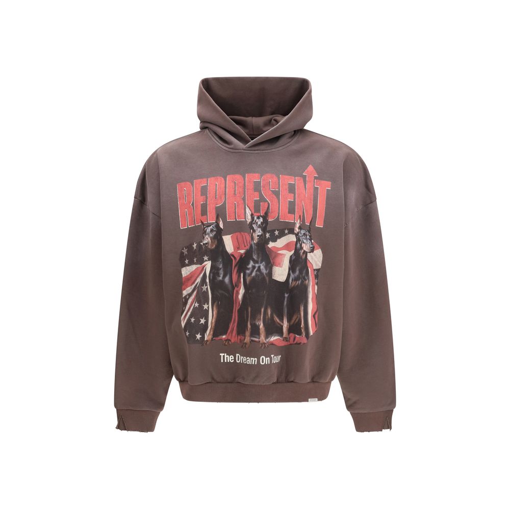 Représenter le pull en coton marron