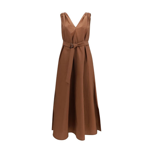 Robe décontractée Brunello Cucinelli en polyamide marron