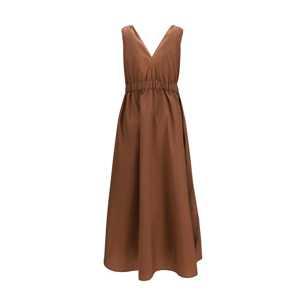 Robe décontractée Brunello Cucinelli en polyamide marron