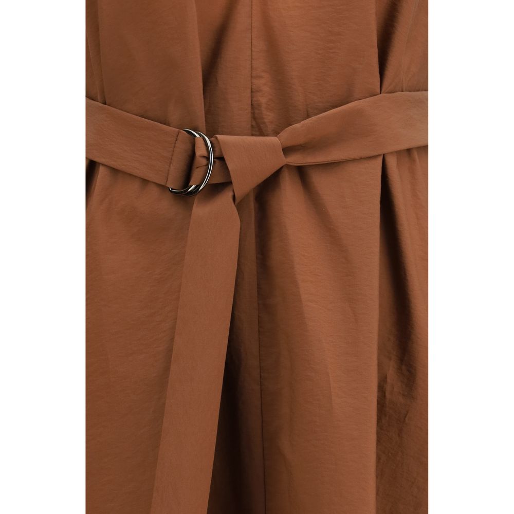 Robe décontractée Brunello Cucinelli en polyamide marron
