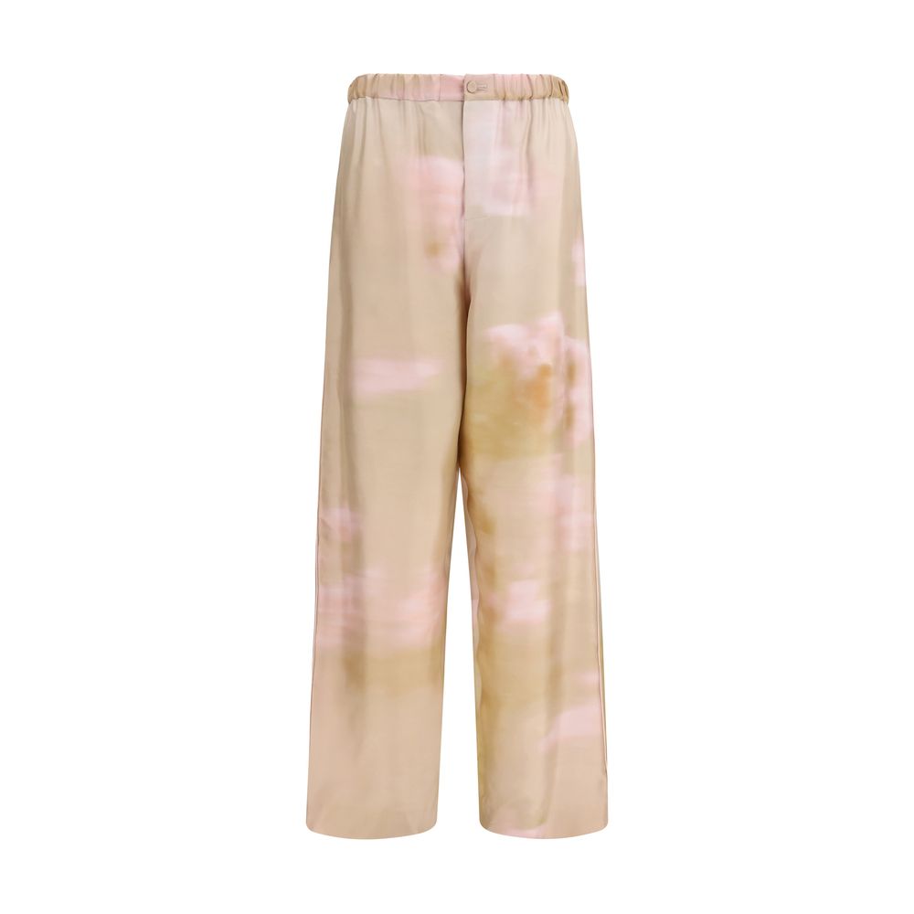 Fabiana Filippi Pantaloni Casual in Seta Multicolor