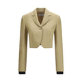 Max Mara Beige Linnen Denim Jack