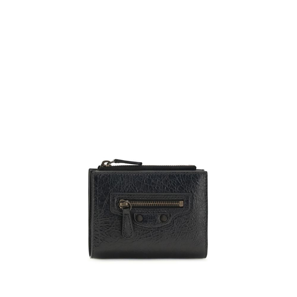 Portefeuille Balenciaga noir agneau Ovis Aries Aries