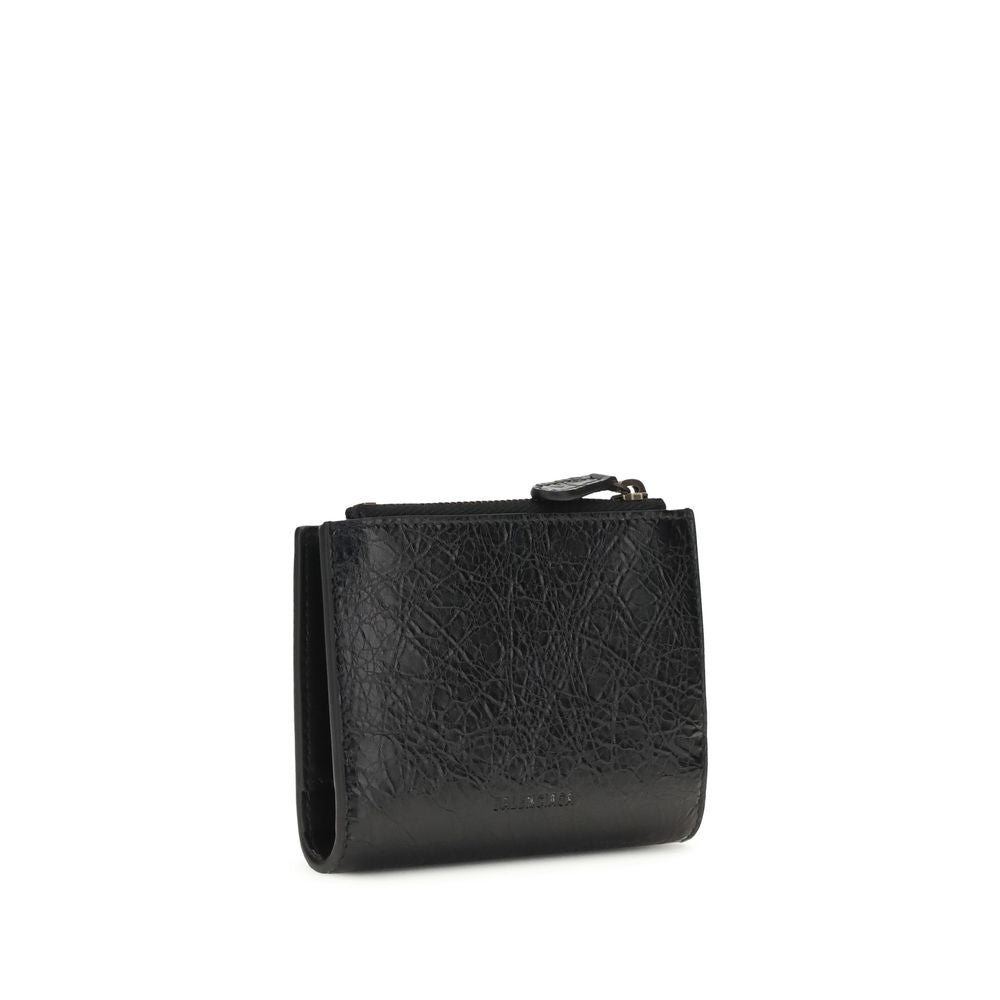 Portefeuille Balenciaga noir agneau Ovis Aries Aries