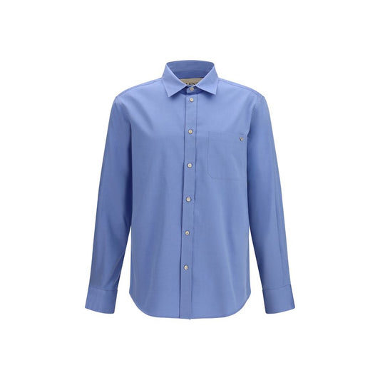 Camicia in cotone blu Valentino Garavani