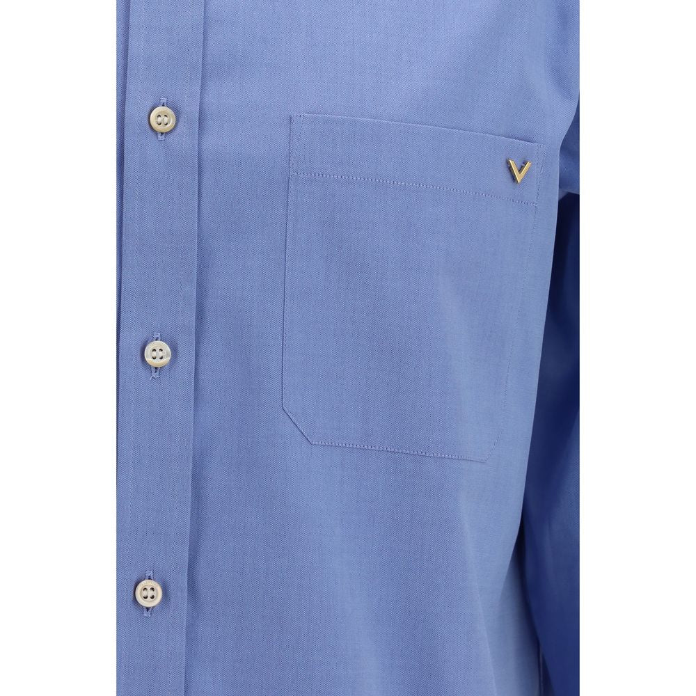Valentino Garavani Blue Cotton Shirt