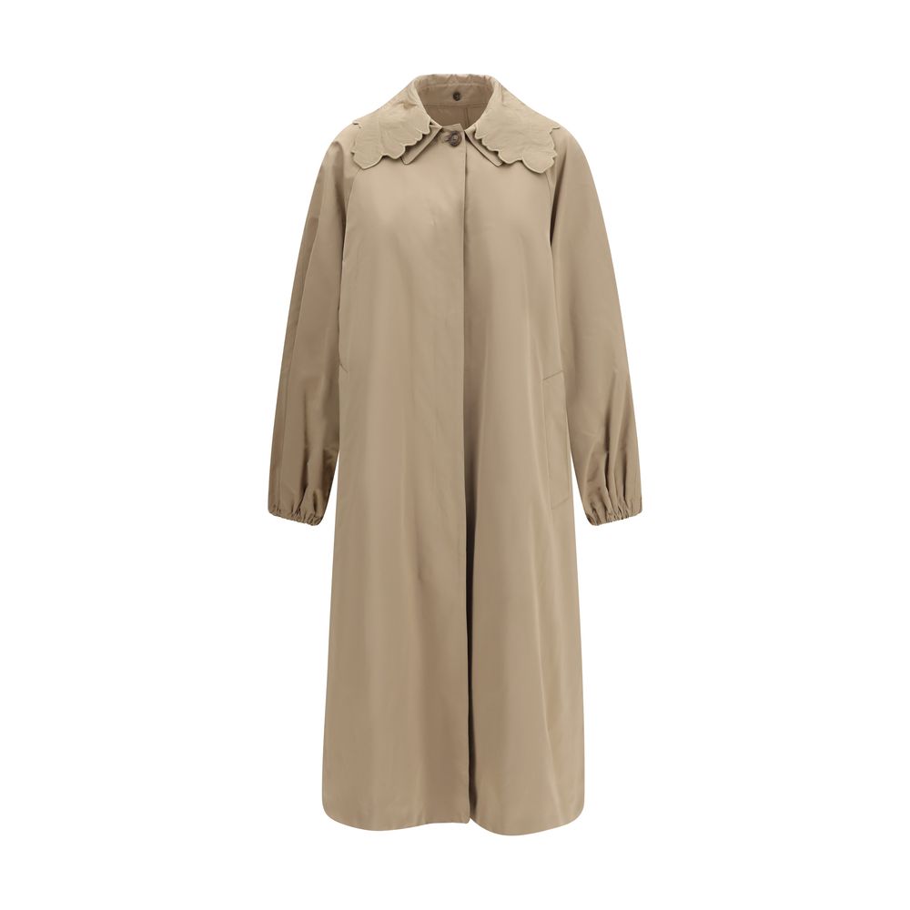 Fabiana Filippi Trench in Poliestere Beige