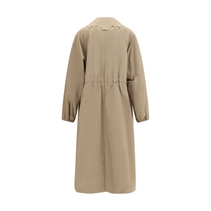 Fabiana Filippi Beige Polyester Trench Coat