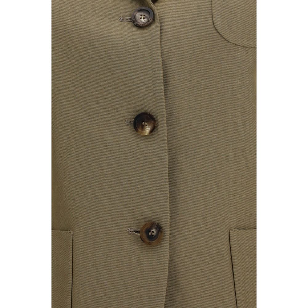 Blazer Fabiana Filippi marrone in viscosa