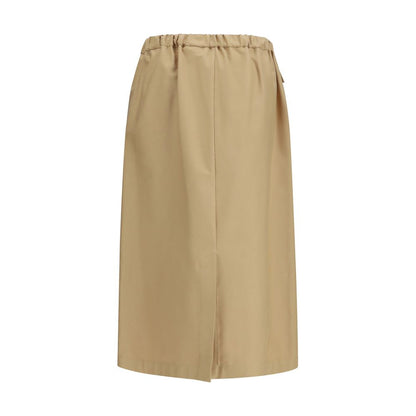 Fabiana Filippi Beige Cotton Midi Skirt