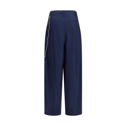 Pantaloni casual in cotone blu Darkpark