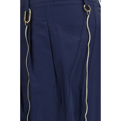 Pantaloni casual in cotone blu Darkpark