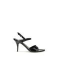 Balenciaga svarta sandaler i kalvskinn Bos Taurus med stilettoklack