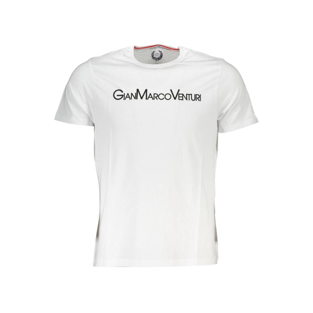 T-Shirt da uomo in cotone bianco Gianmarco Venturi