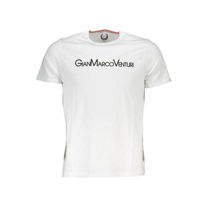 T-Shirt da uomo in cotone bianco Gianmarco Venturi