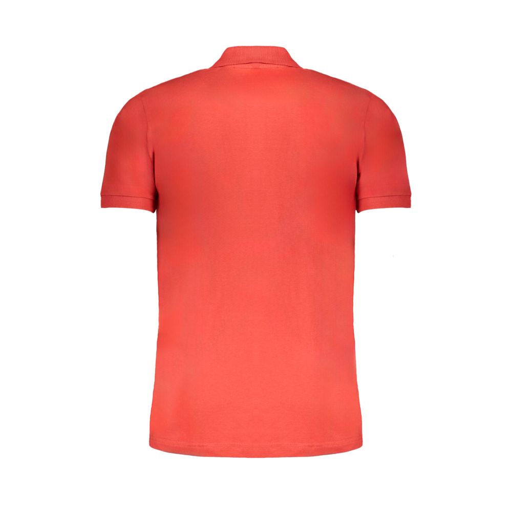 Polo da uomo Gianmarco Venturi in cotone rosso