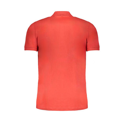 Polo da uomo Gianmarco Venturi in cotone rosso
