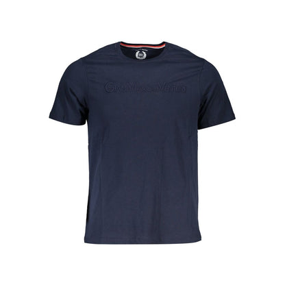 T-Shirt da Uomo Gianmarco Venturi in Cotone Blu