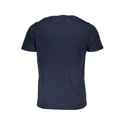 T-Shirt da Uomo Gianmarco Venturi in Cotone Blu