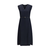 Fabiana Filippi Blue Viscose Long Dress