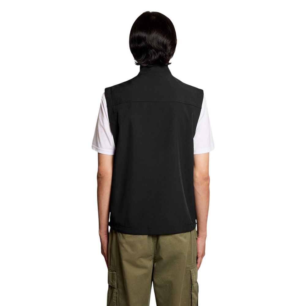 Lyle & Scott Black Polyester Sleeveless Jacket