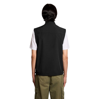 Lyle & Scott Black Polyester Sleeveless Jacket