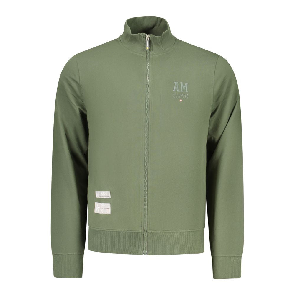 Accademia Militare Vert Coton Homme Sweat-shirt