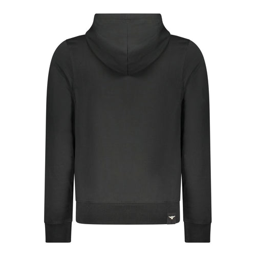 Sweat à capuche noir en coton pour homme Accademia Militare