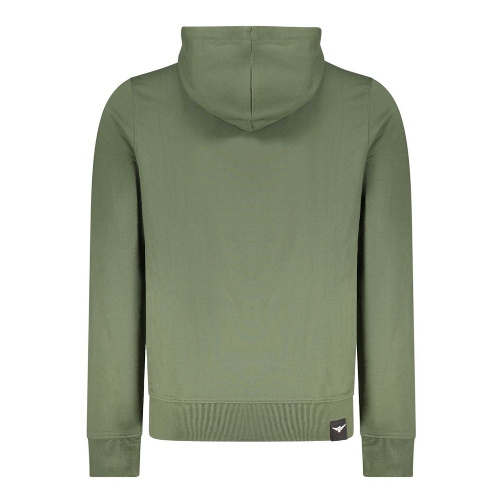 Accademia Militare Vert Coton Homme Sweat à Capuche
