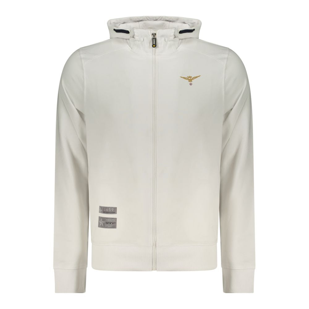 Sweat à capuche pour homme en coton blanc Accademia Militare