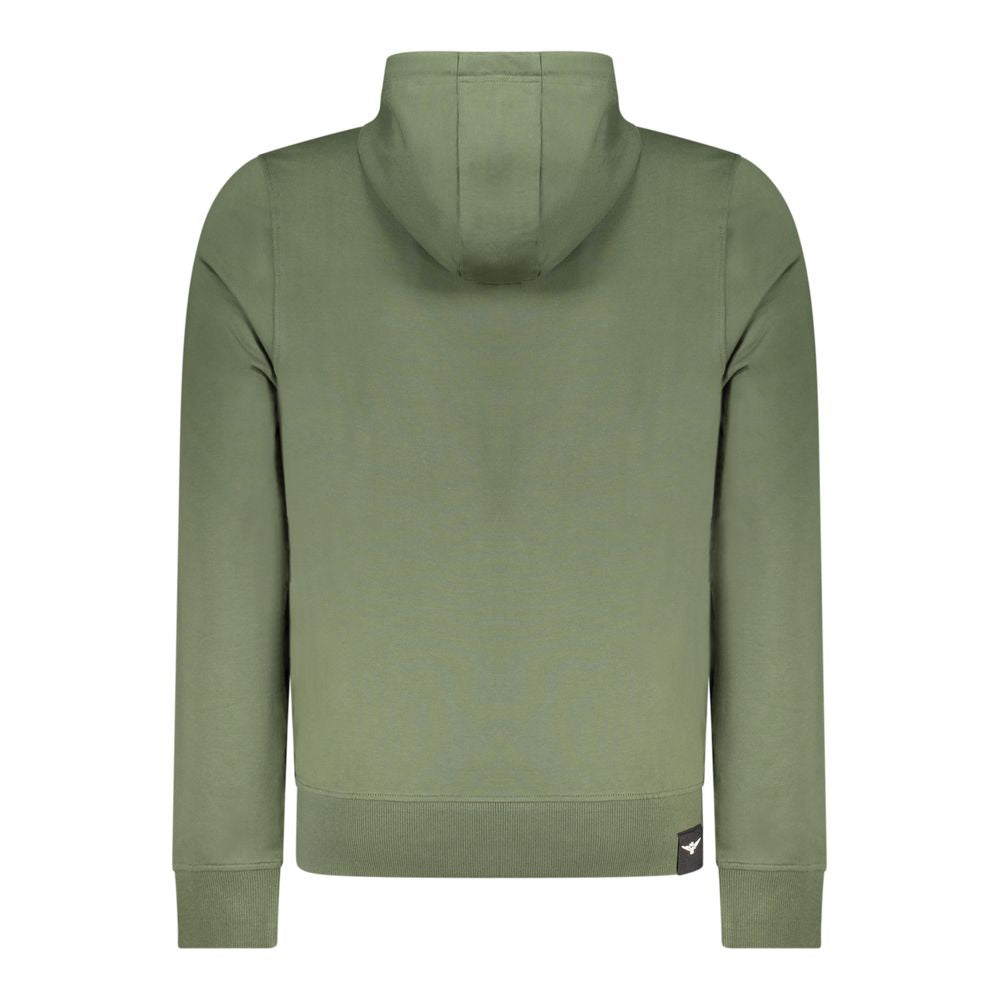 Accademia Militare Vert Coton Homme Sweat à Capuche