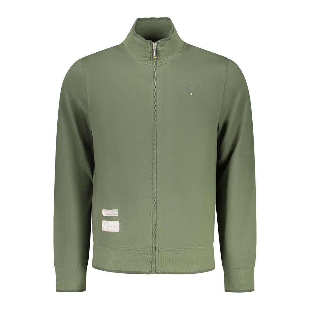 Accademia Militare Vert Coton Homme Sweat-shirt
