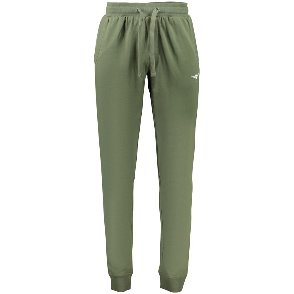 Accademia Militare Green Cotton Men Trousers