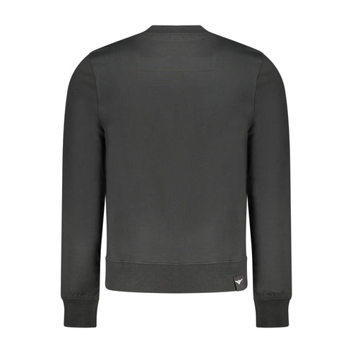 Sweat-shirt homme en coton noir Accademia Militare