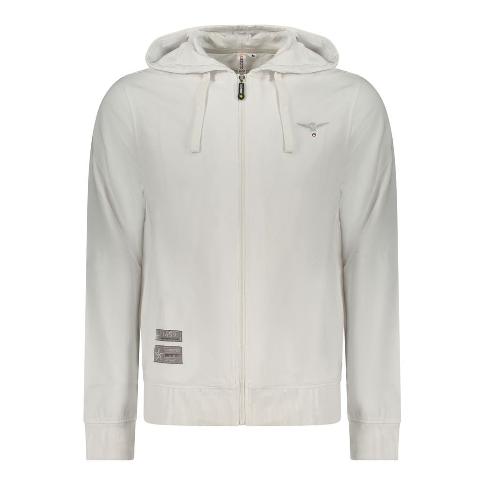 Sweat à capuche en coton blanc pour homme Accademia Militare