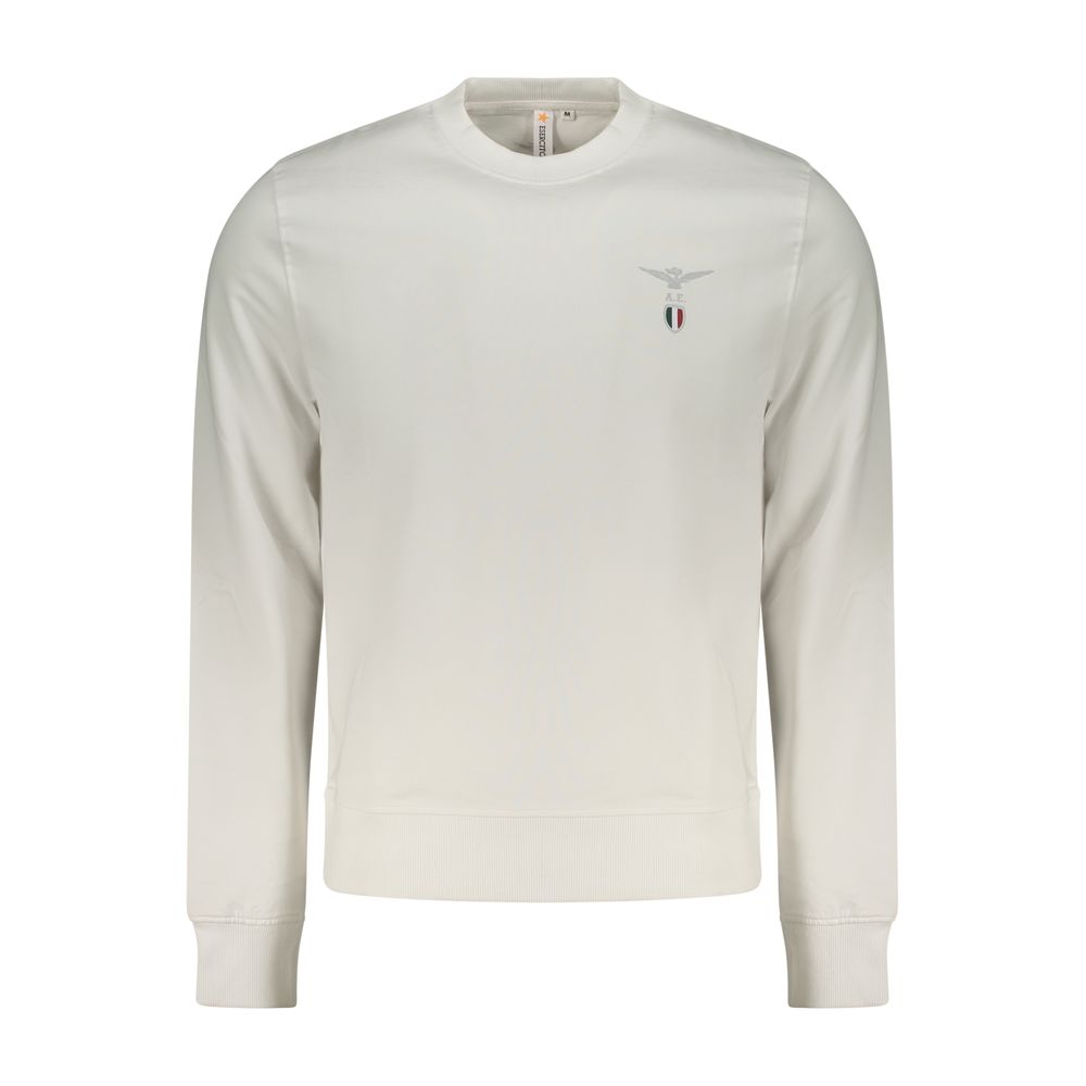 Sweat-shirt en coton blanc pour homme Accademia Militare