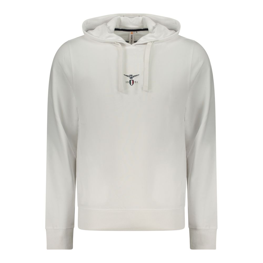 Sweat-shirt homme en coton blanc Accademia Militare