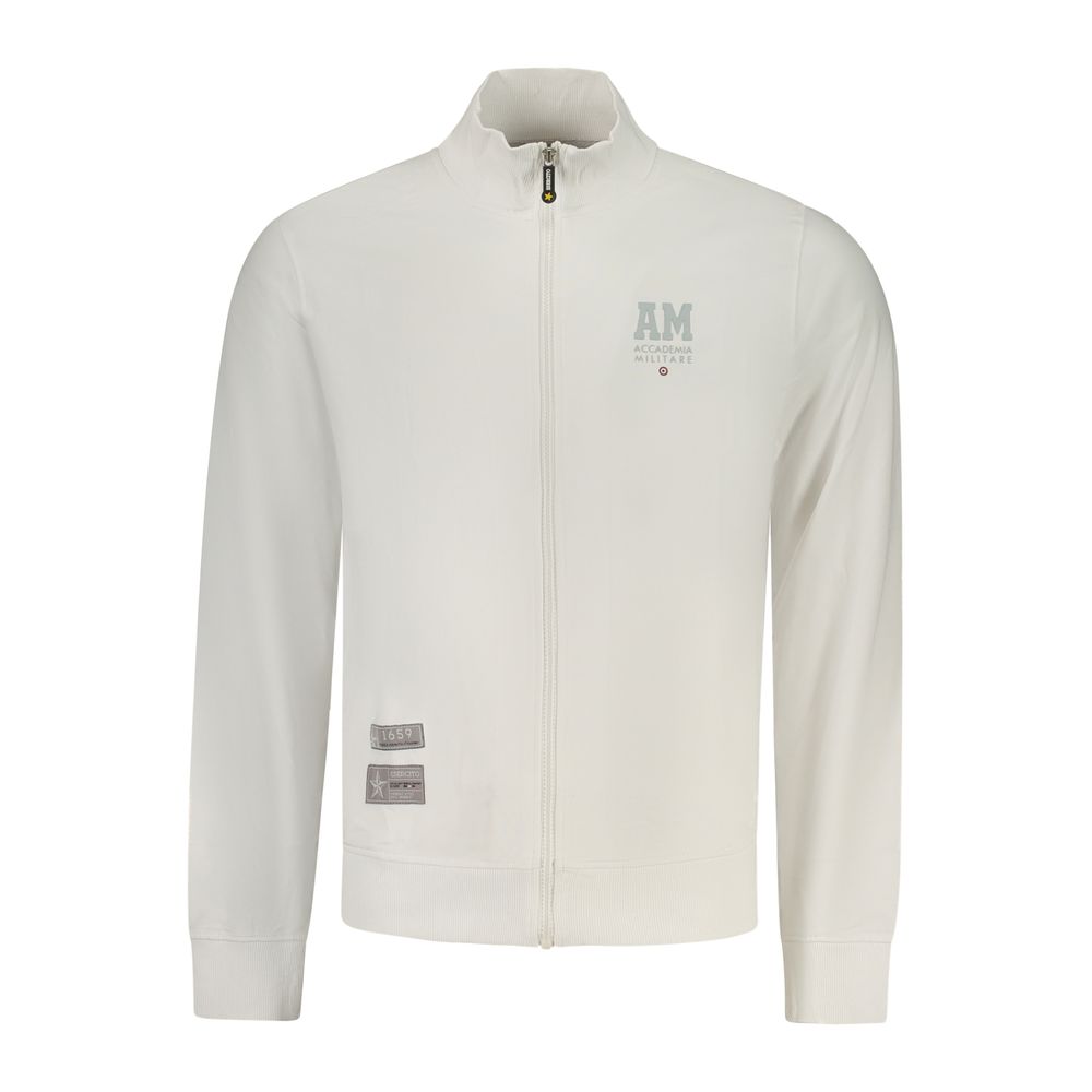 Sweat-shirt homme en coton blanc Accademia Militare