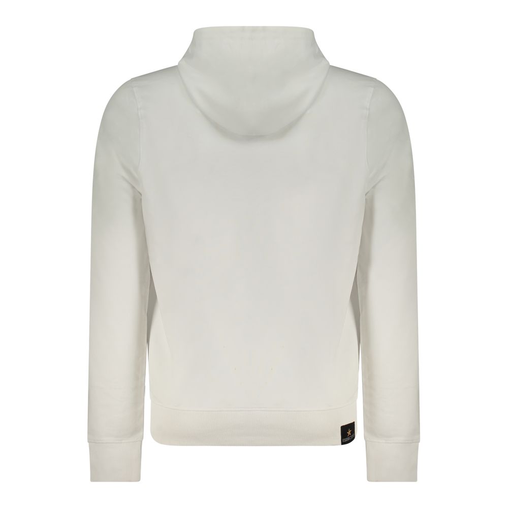 Felpa da Uomo con Cappuccio in Cotone Accademia Militare White