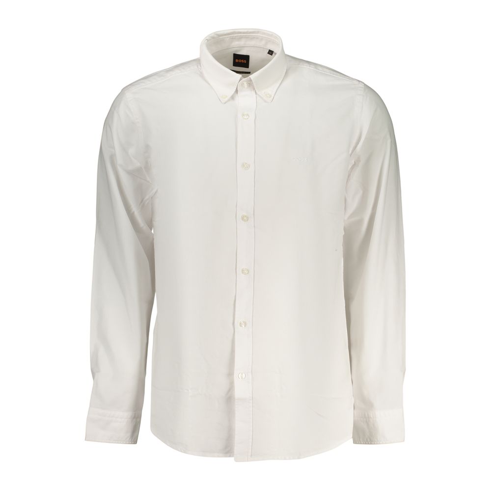 Chemise blanche en coton pour homme Hugo Boss