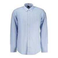 Hugo Boss Azzurro Cotton Men Shirt