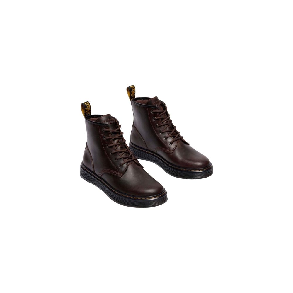 Baskets sportives en cuir marron Dr. Martens