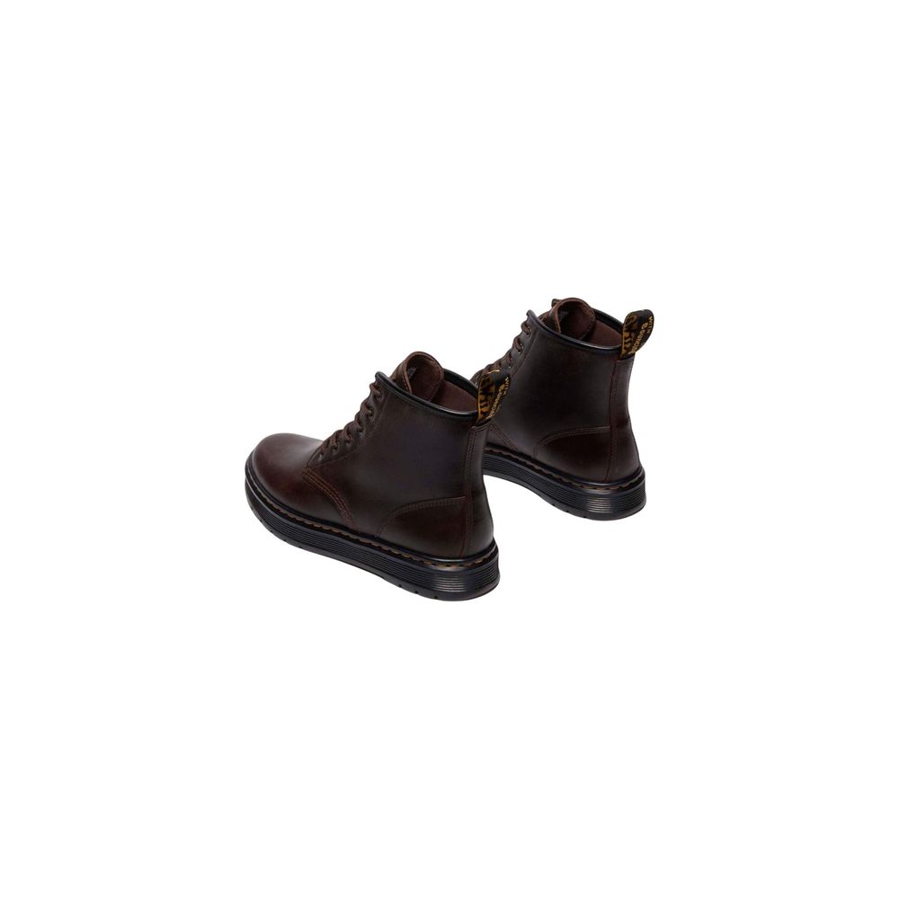 Baskets sportives en cuir marron Dr. Martens